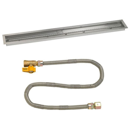Linear Stainless Steel Drop-In Pan with Match Lit Kit