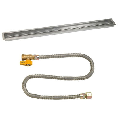 Linear Stainless Steel Drop-In Pan with Match Lit Kit