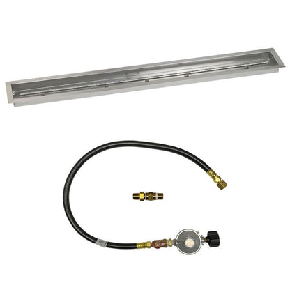 Linear Stainless Steel Drop-In Pan with Match Lit Kit