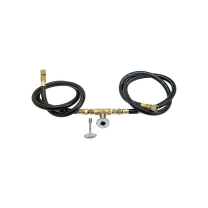 Round Stainless Steel Drop-In Pan with Spark Ignition Kit - Bundle