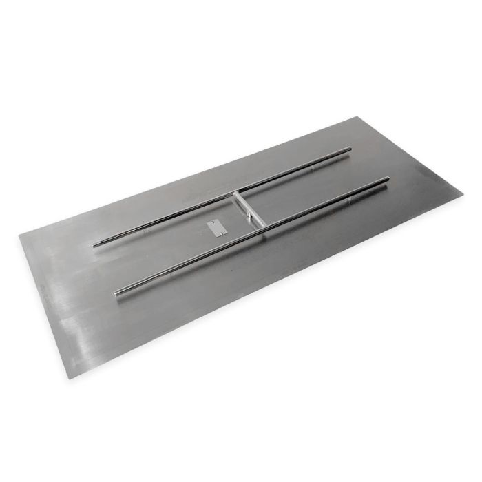 Rectangular Flat Pan & Burner- Stainless Steel