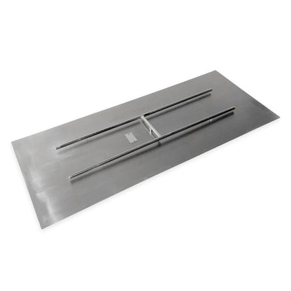 Rectangular Flat Pan & Burner- Stainless Steel