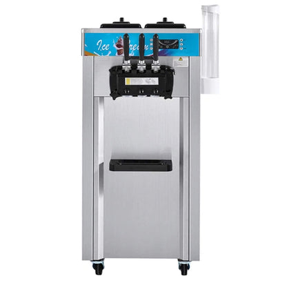 Stainless Steel Commercial 3-Flavor Soft Serve Ice Cream Machine Maker 21-31 L/H