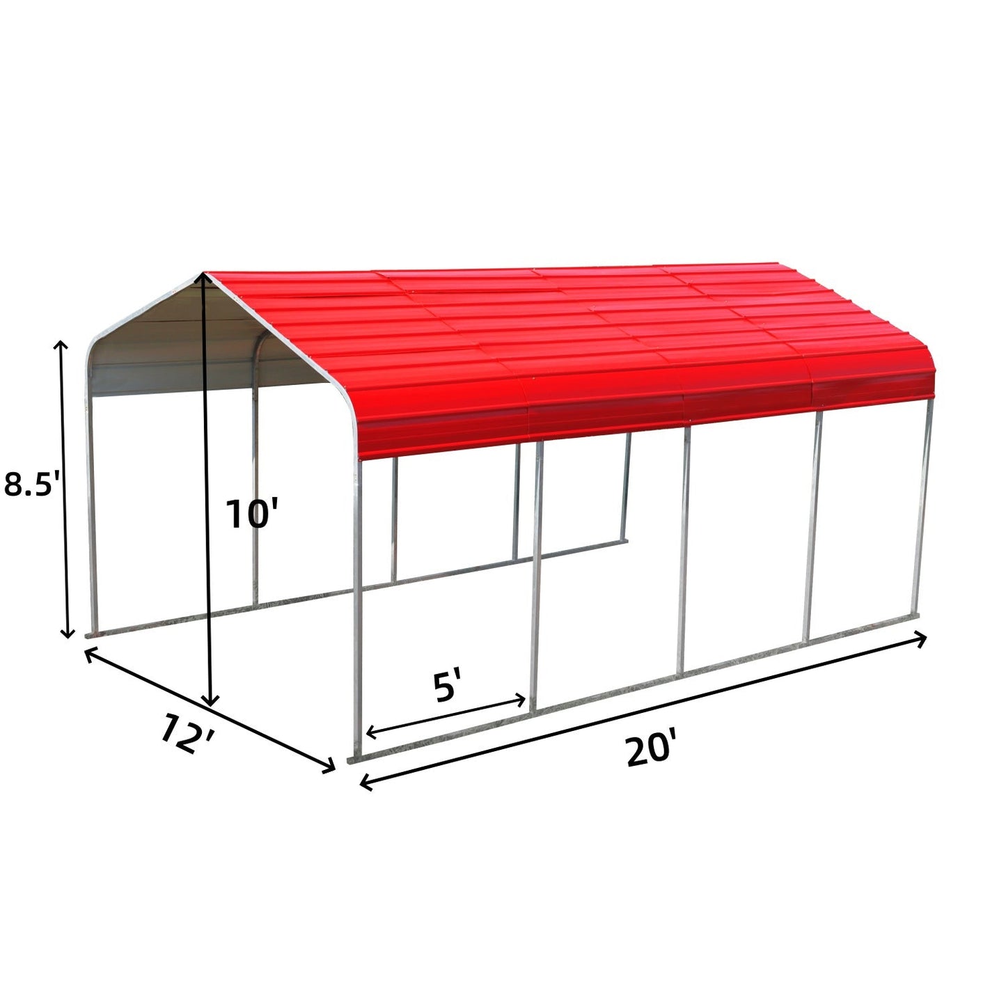 Classic Steel Carport 12FT x 20FT