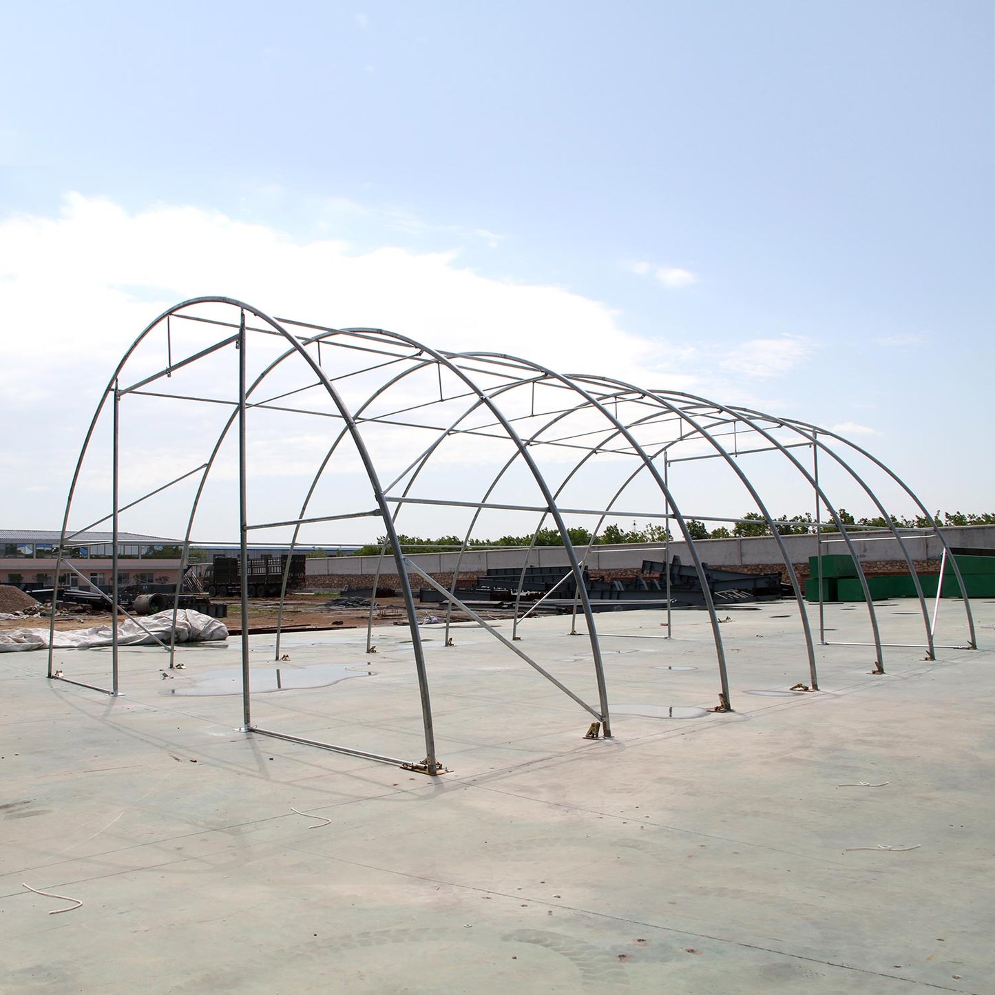 W 20FT x L 30FT x H 12FT Single Truss Arch Storage Shelter