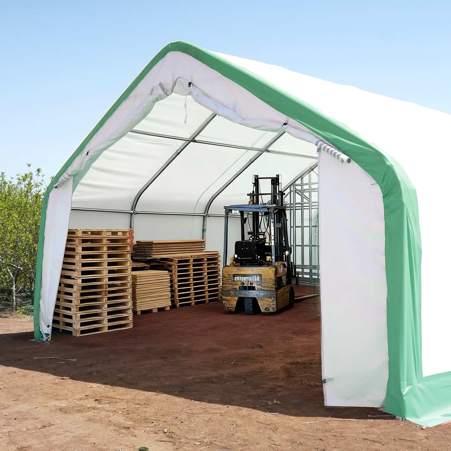 W 20FT x L 40FT x H 12FT Single Truss Storage Shelter