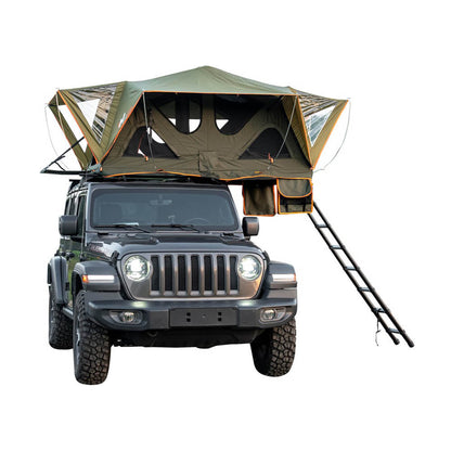 Naturnest Andromeda Green Soft Shell Rooftop Tent With Large Panoramic Skylight & YKK Doors
