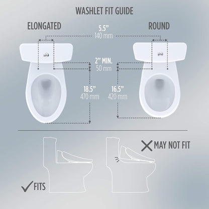 TOTO WASHLET® S2 Electronic Bidet Toilet Seat with Side Arm Control