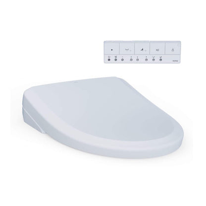 TOTO S7 Washlet Elongated Bidet Toilet Seat with EWater & Manual Classic/Contemporary Lid
