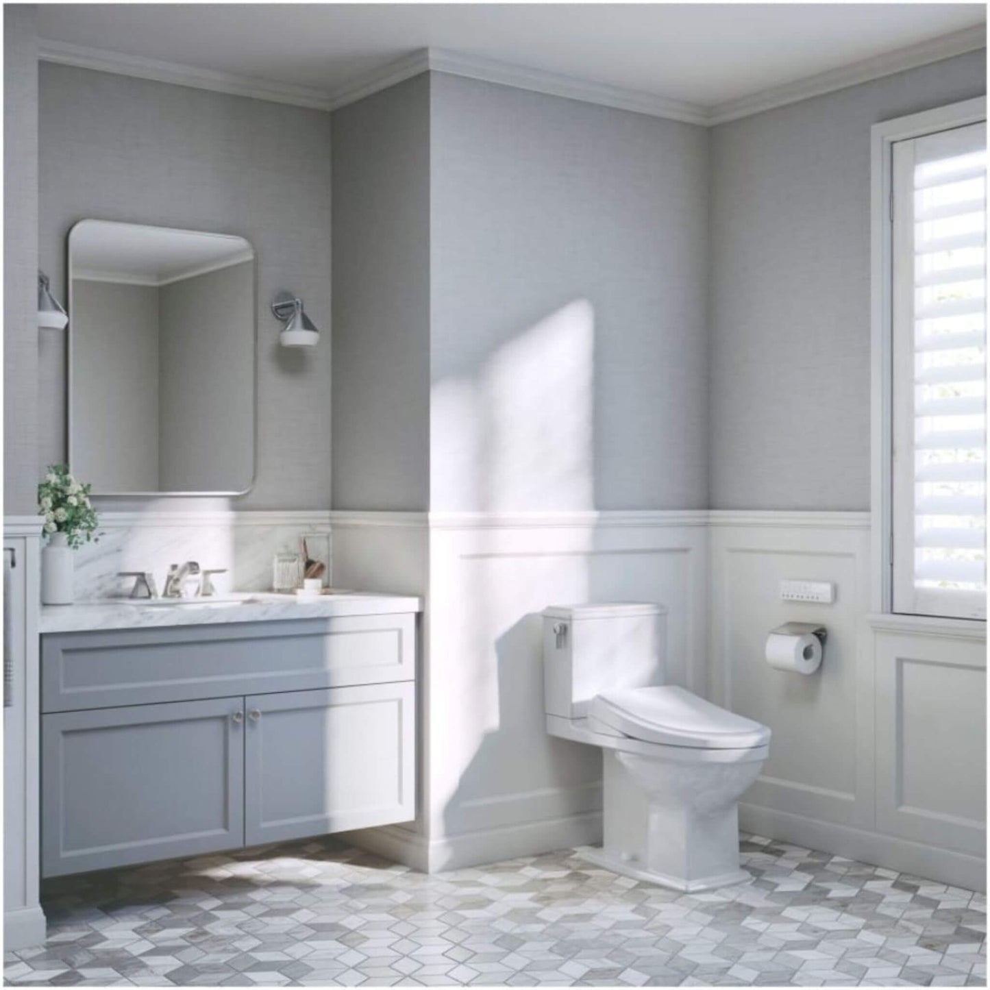 TOTO S7 Washlet Elongated Bidet Toilet Seat with EWater & Manual Classic/Contemporary Lid