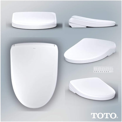 TOTO S7 Washlet Elongated Bidet Toilet Seat With EWater & Manual Classic/Contemporary Lid