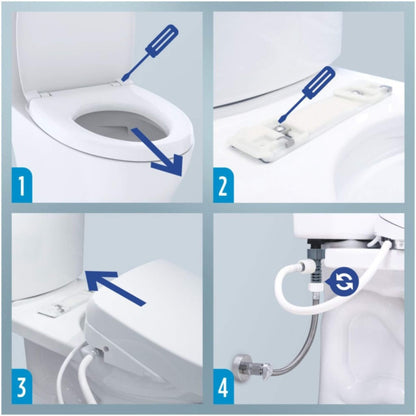 TOTO S7A Washlet Elongated Bidet Toilet Seat with EWater and Classic Contemporary Lid