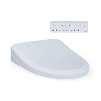 TOTO S7A Washlet Elongated Bidet Toilet Seat with EWater and Classic Contemporary Lid