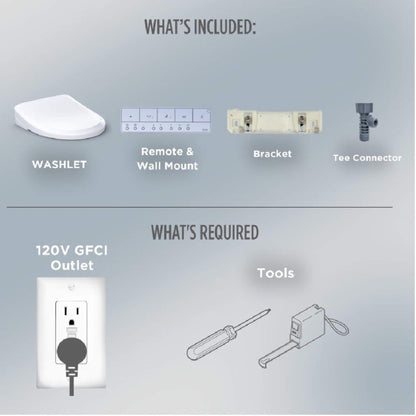 TOTO S7A Washlet Elongated Bidet Toilet Seat with EWater And Auto Open/Close Contemporary Lid