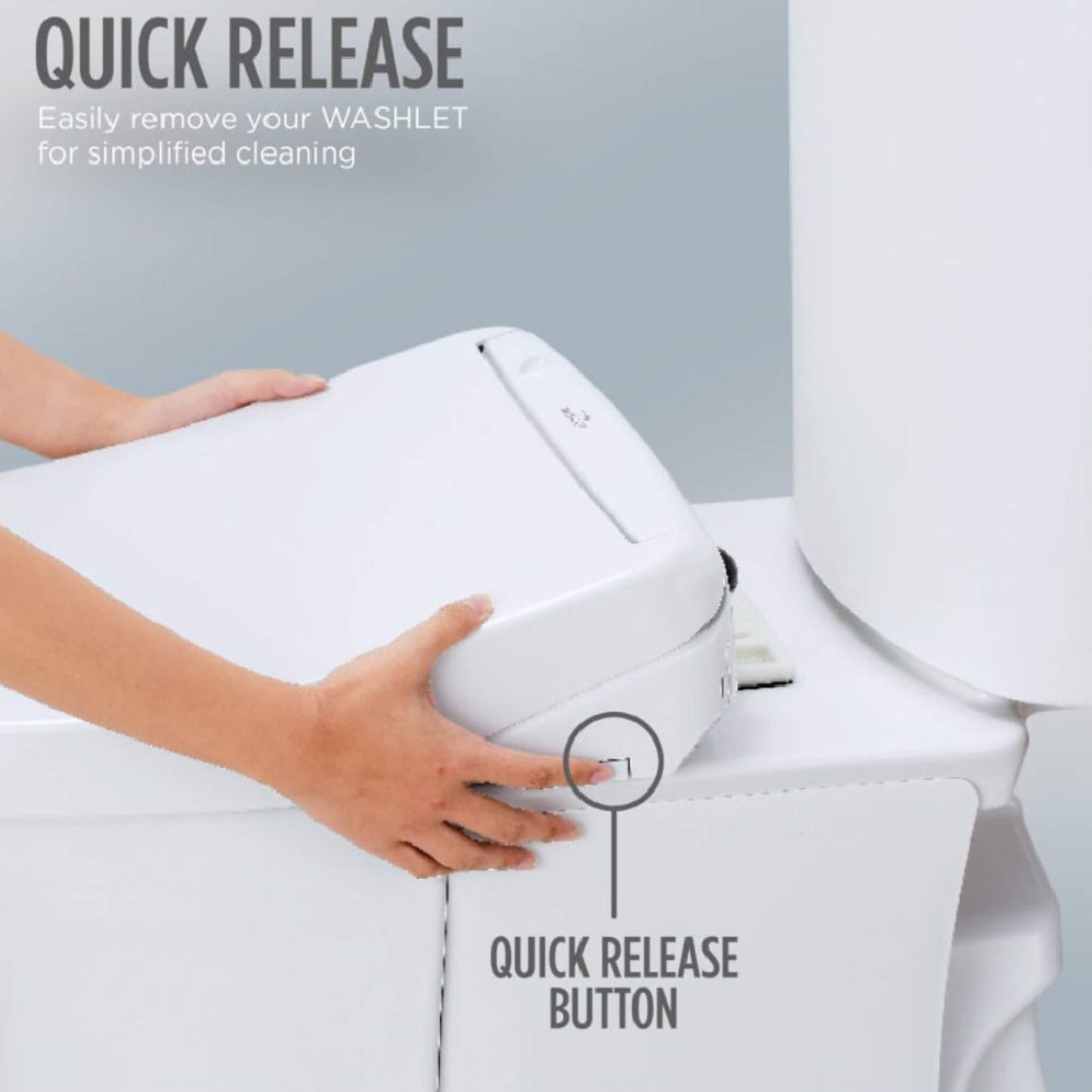 TOTO S7A Washlet Elongated Bidet Toilet Seat with EWater And Auto Open/Close Contemporary Lid