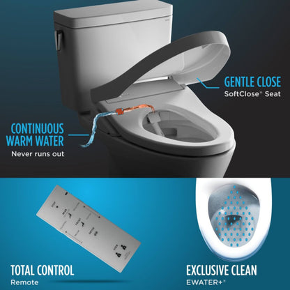 TOTO Washlet S300E Round Soft Close Bidet Seat