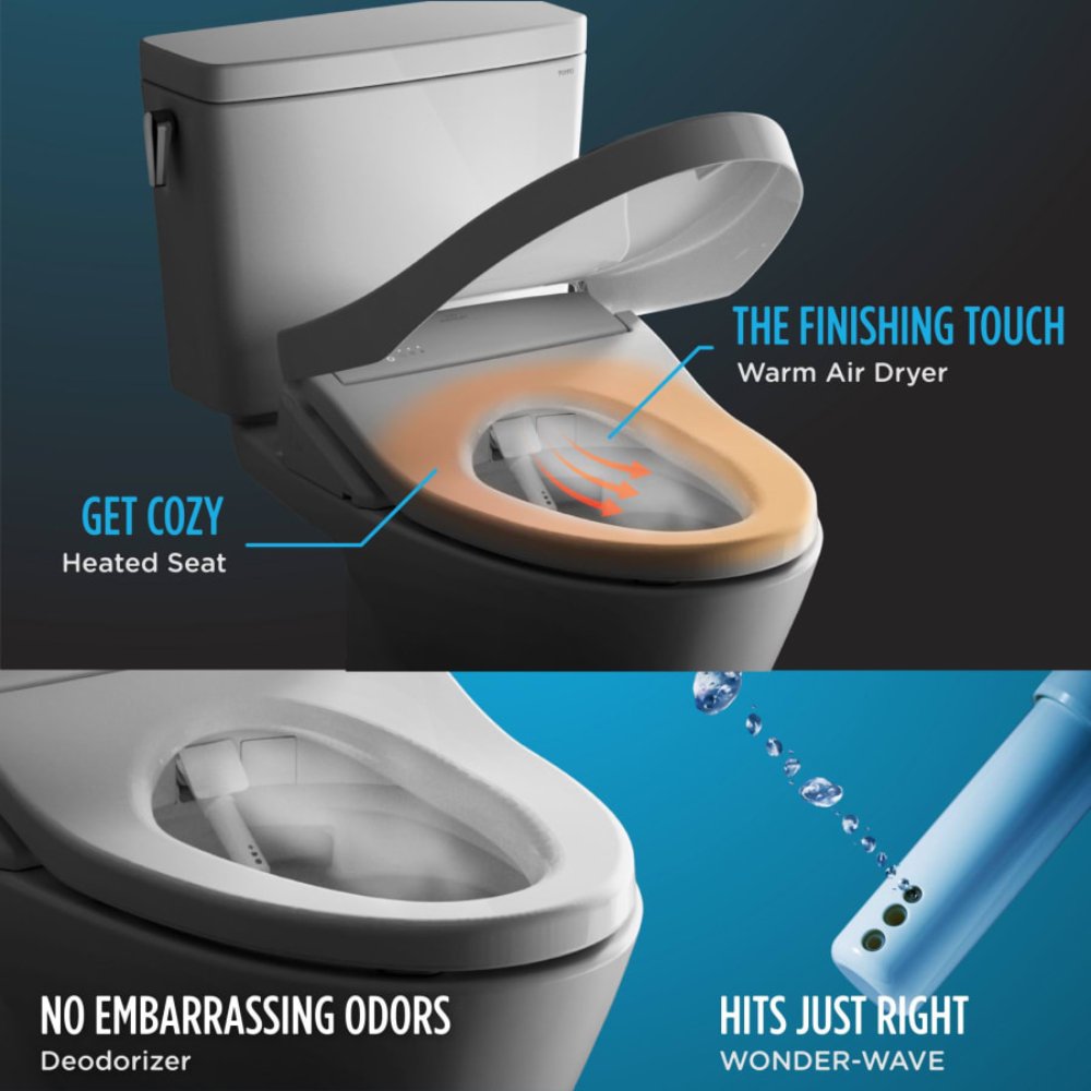 TOTO Washlet S300E Round Soft Close Bidet Seat