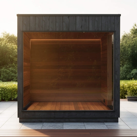 ThermaSol Nordic Misty Outdoor Lounge Medium Sauna Cabin