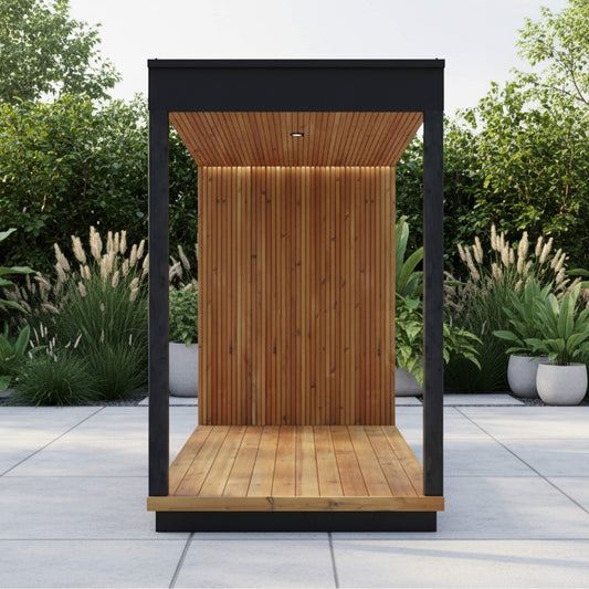 ThermaSol Nordic Misty Outdoor Fully-Assembled Wood Terrace