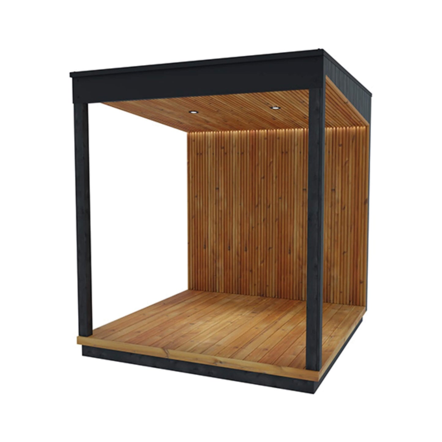 ThermaSol Nordic Misty Outdoor Fully-Assembled Wood Terrace