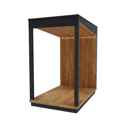 ThermaSol Nordic Misty Outdoor Fully-Assembled Wood Terrace