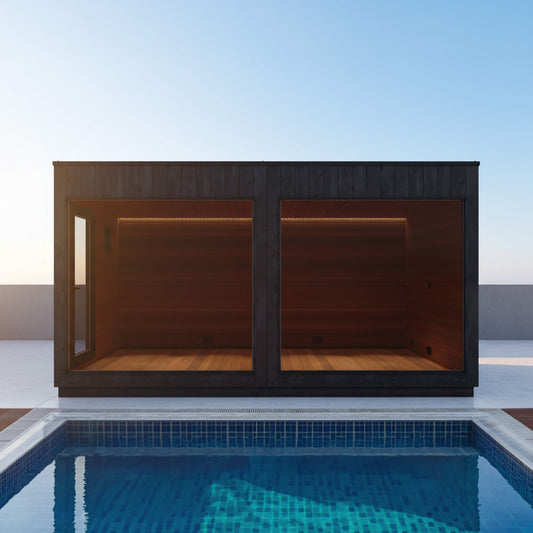 ThermaSol Nordic Misty XL 1-Entrance Outdoor Sauna Lounge