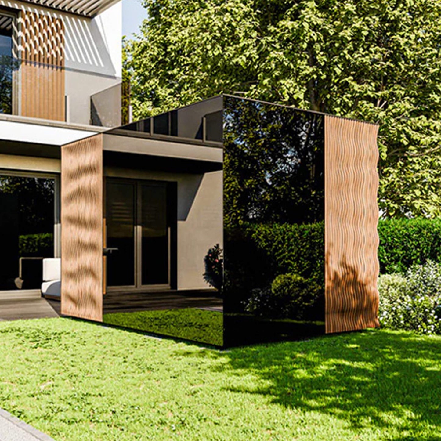 ThermaSol Ombra Fully-Assembled 5-Person Outdoor Sauna Cabin