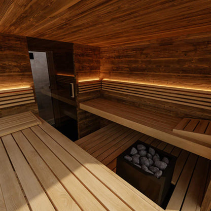 ThermaSol Ombra Fully-Assembled 5-Person Outdoor Sauna Cabin