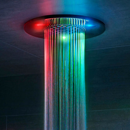 ThermaSol Serenity 10 Round Steam Shower Rainhead System With Light & Sound