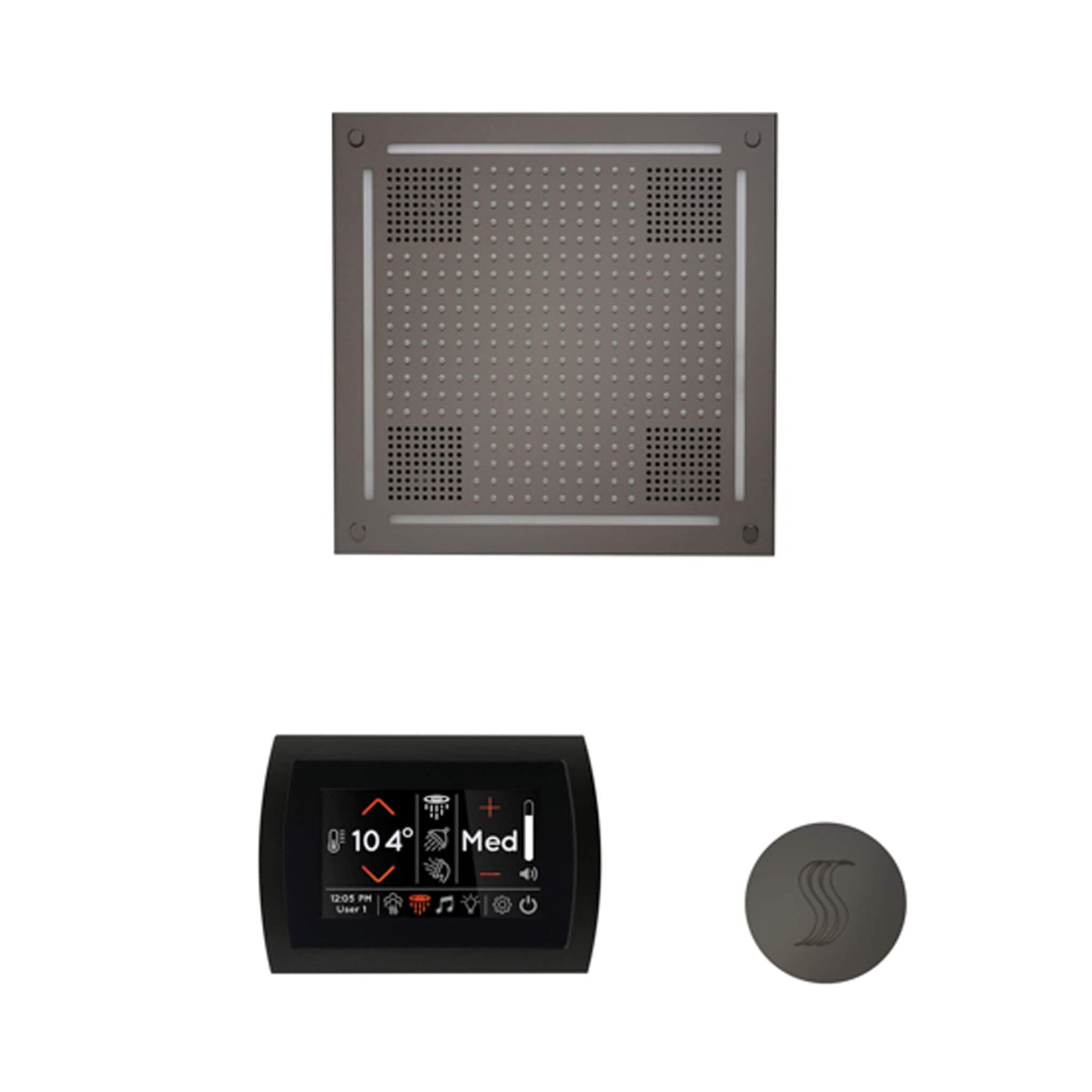ThermaSol SignaTouch 5-Inch Display Steam Control Package with HydroVive Rainhead