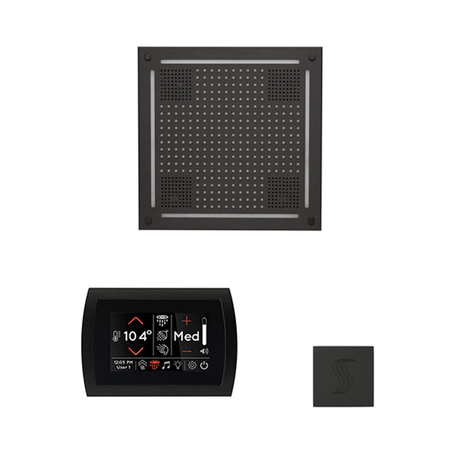 ThermaSol SignaTouch 5-Inch Display Steam Control Package with HydroVive Rainhead