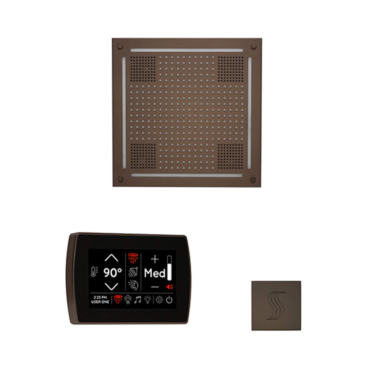 ThermaSol SignaTouch 5-Inch Display Steam Control Package with HydroVive Rainhead