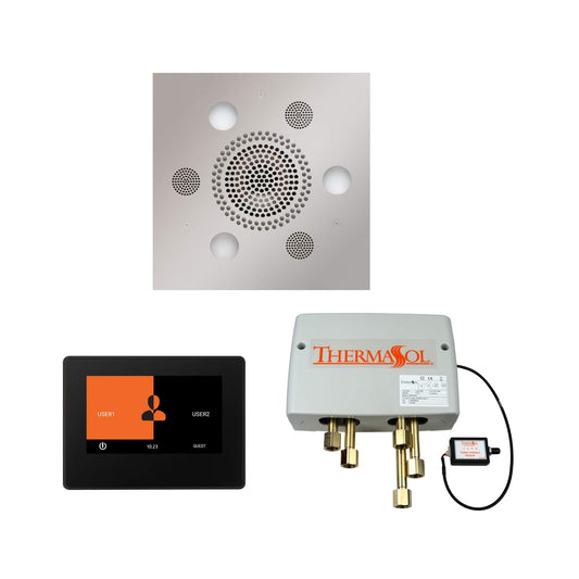 ThermaSol SignaTouch 7-Inch Digital Shower Steam Control Package With Serenity Rainhead