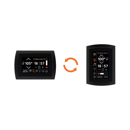 ThermaSol SignaTouch Flushmount 5-Inch Digital Shower Steam Control Package With Serenity 10