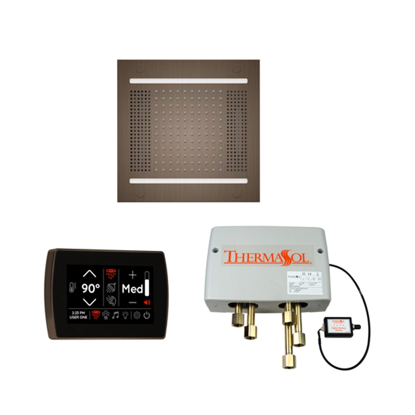 ThermaSol STC & HydroVive Wellness Shower Package with Digital Shower Valve