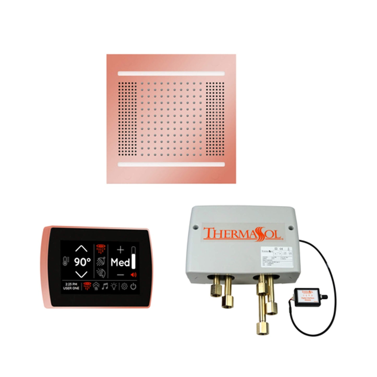 ThermaSol STC & HydroVive Wellness Shower Package with Digital Shower Valve