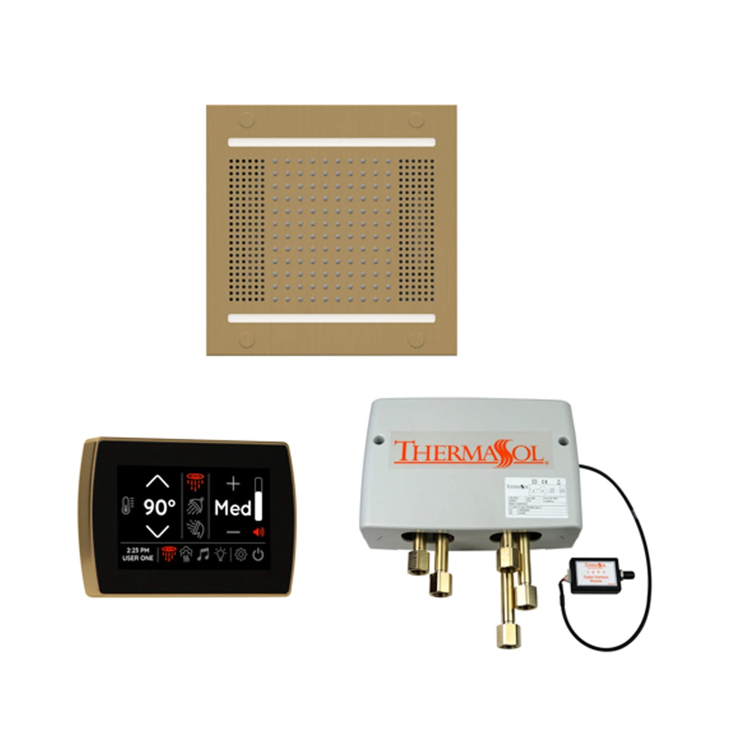 ThermaSol STC & HydroVive Wellness Shower Package with Digital Shower Valve