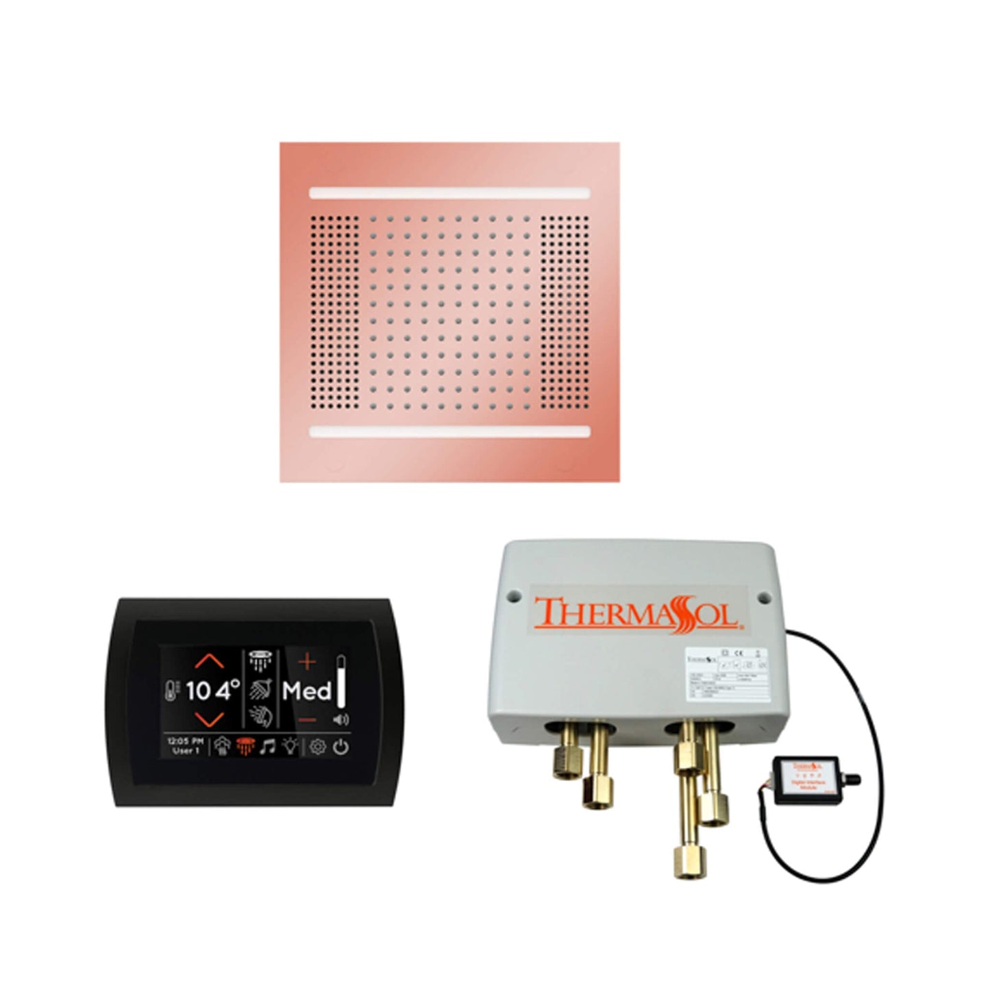 ThermaSol STC & HydroVive Wellness Shower Package with Digital Shower Valve