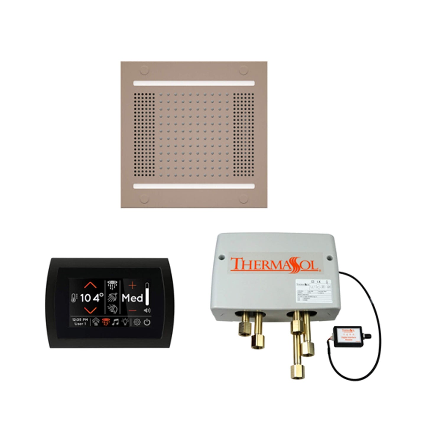 ThermaSol STC & HydroVive Wellness Shower Package with Digital Shower Valve