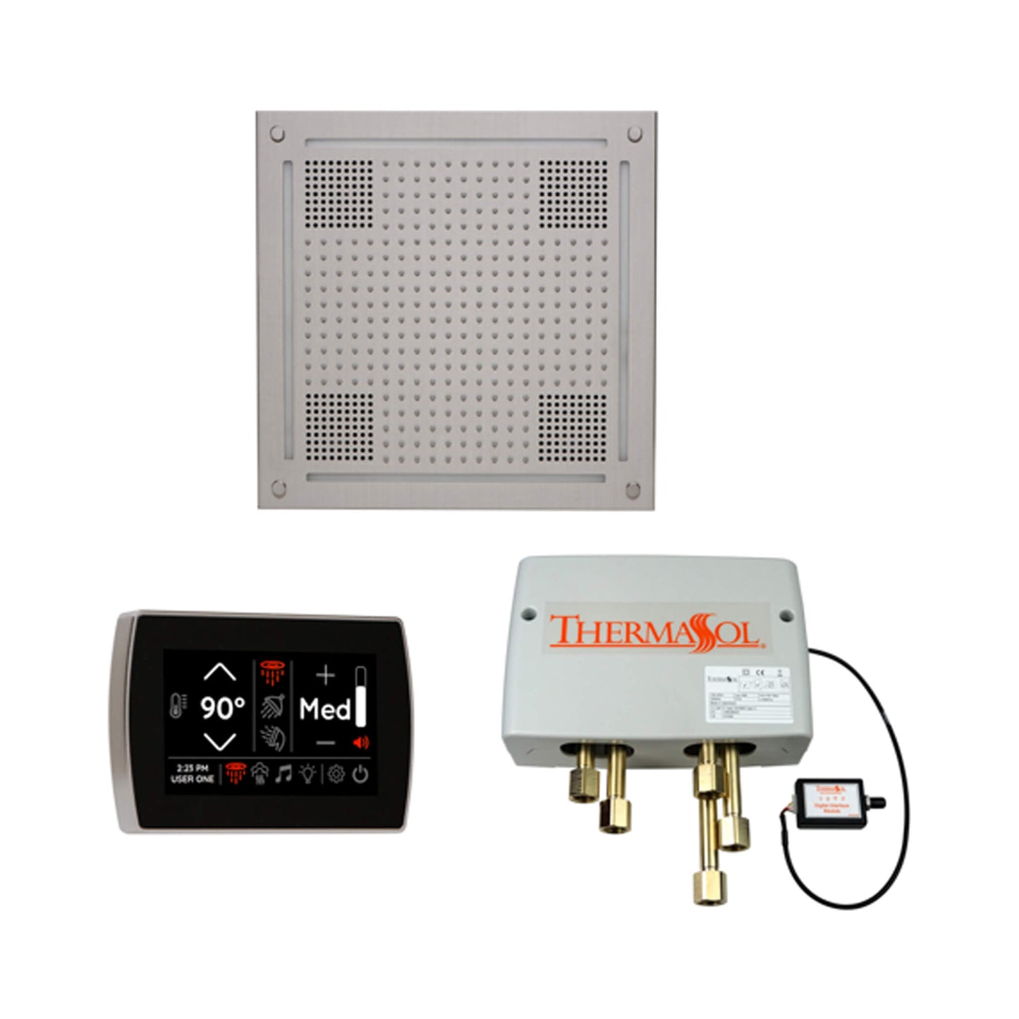 ThermaSol STC & HydroVive Wellness Shower Package with Digital Shower Valve
