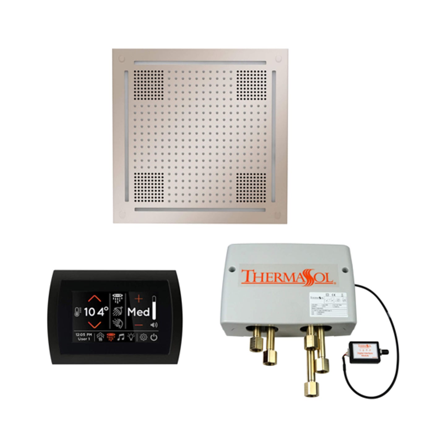 ThermaSol STC & HydroVive Wellness Shower Package with Digital Shower Valve