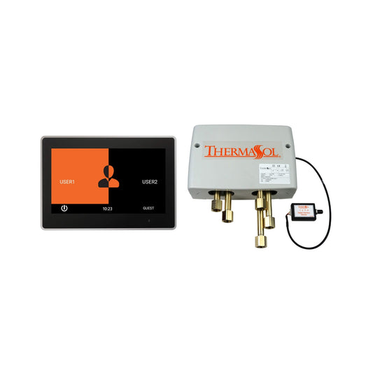 ThermaSol ThermaTouch 10-Inch Polished Nickel Digital Shower Control Package