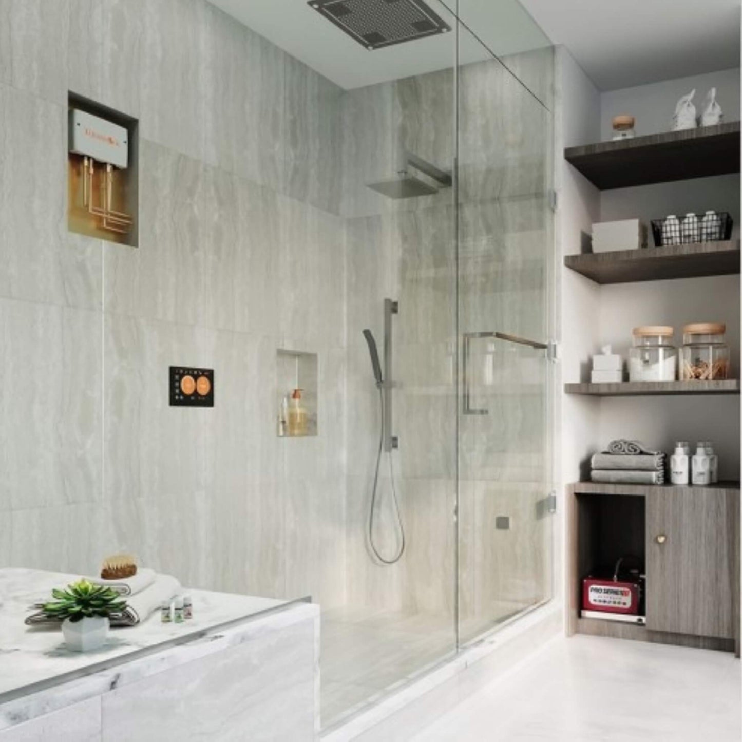 ThermaSol ThermaTouch 7-Inch Steam Shower Control Package With SteamVection