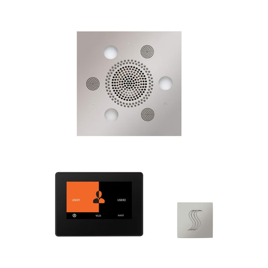 ThermaSol ThermaTouch 7-Inch Polished Chrome Square Steam Control Package