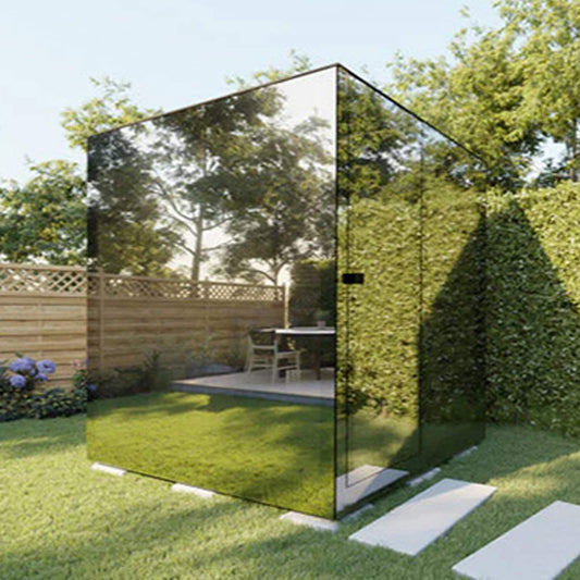 ThermaSol Vue 4-Person Outdoor Mirrored Glass Sauna