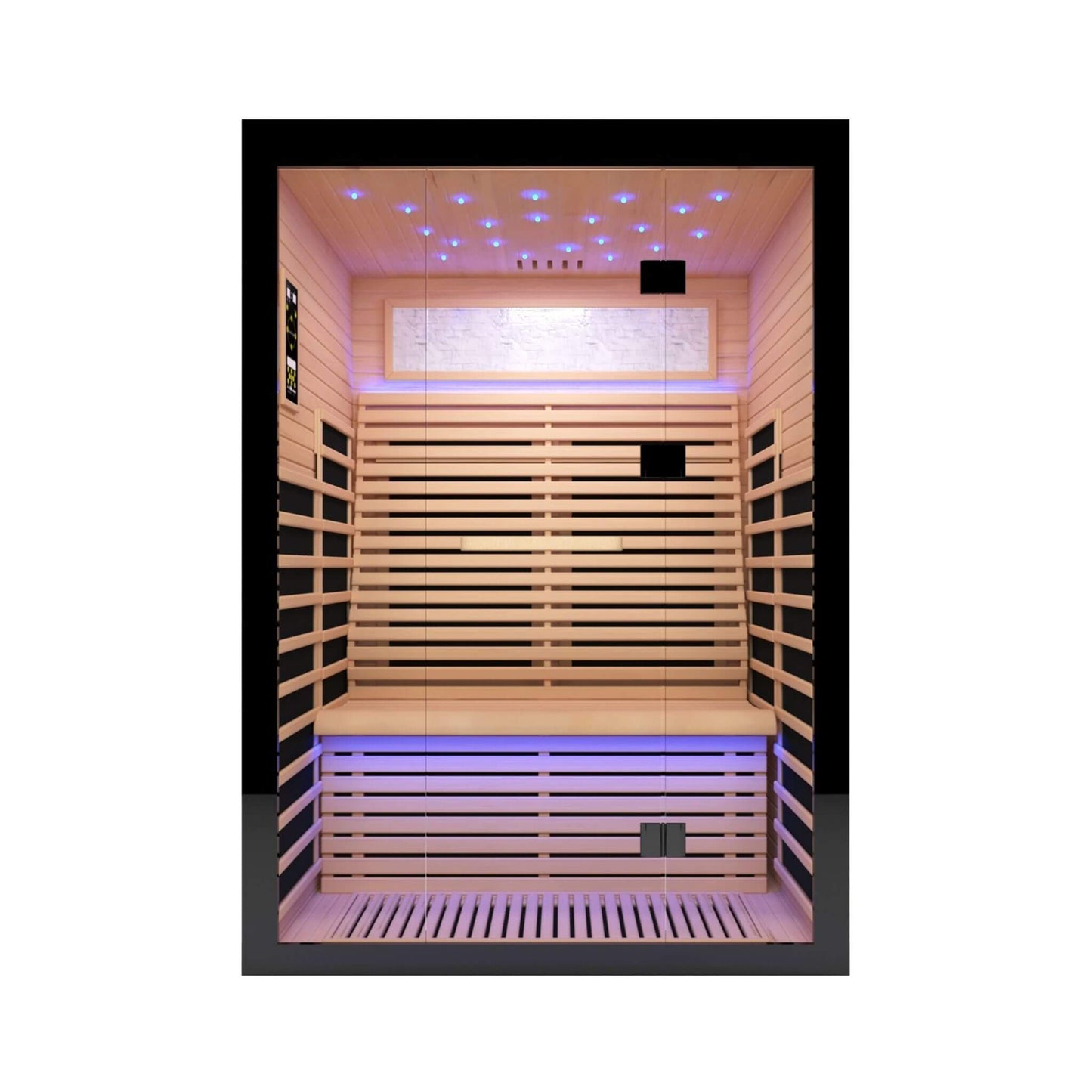 Thermora Luxury 2-Person Canadian Hemlock Wood Far Infrared Home Sauna