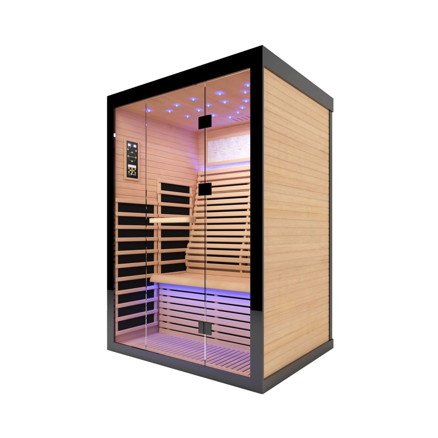 Thermora Luxury 2-Person Canadian Hemlock Wood Far Infrared Home Sauna