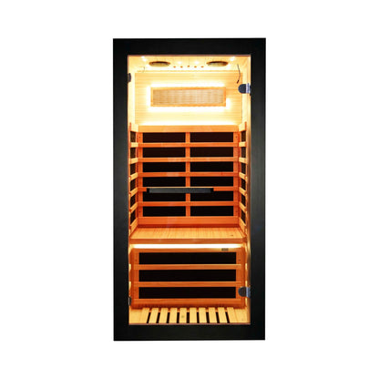 Thermora Single-Person Chilean Pine Infrared Sauna Cabin