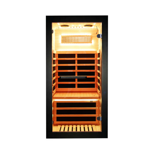 Thermora Single-Person Chilean Pine Infrared Sauna Cabin