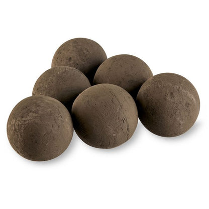 4" Lite Stone Fire Balls - Set of 6